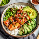 Honey Sriracha Salmon Bowls