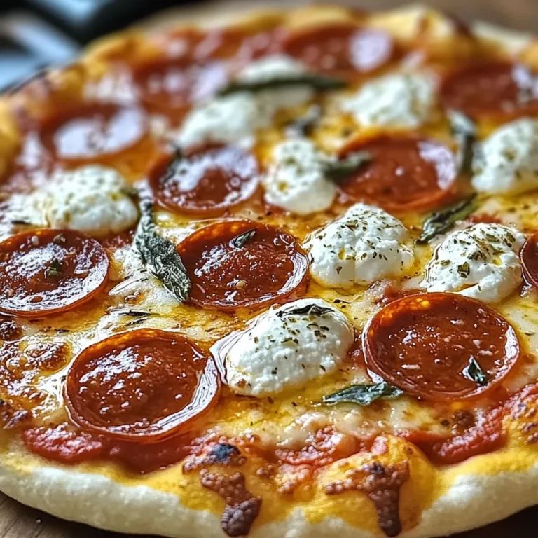 Hot Honey Pepperoni Ricotta Pizza : A Pizza Recipe