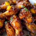 Irresistible Brown Sugar Pineapple Wings Chicken in 40 Minutes