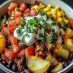 Loaded Potato Taco Bowl