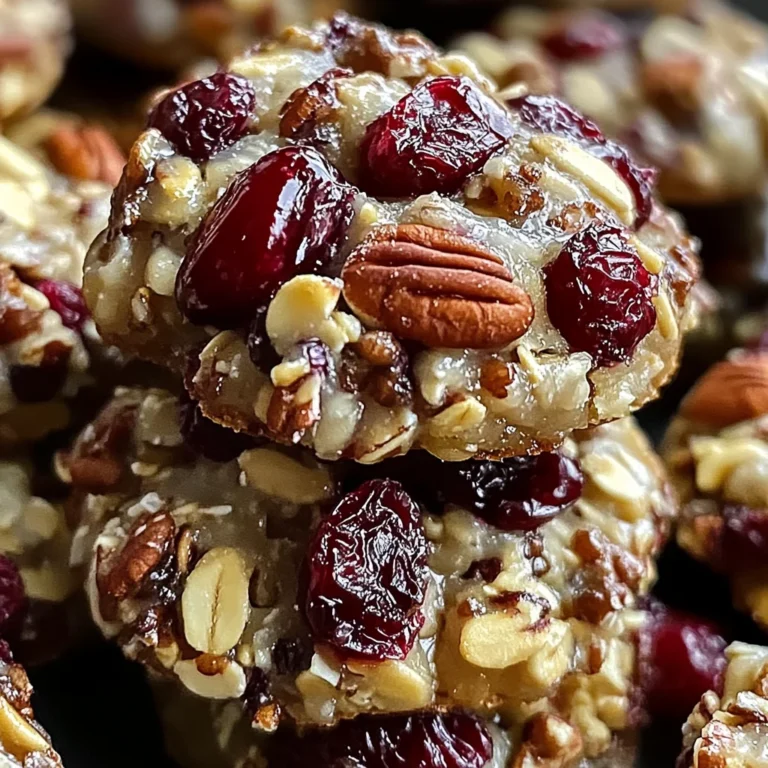 No-Bake Cranberry Pecan Praline Cookies