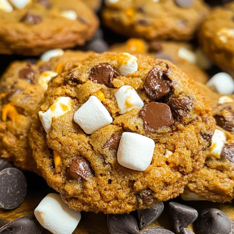 Pumpkin S'mores Cookies