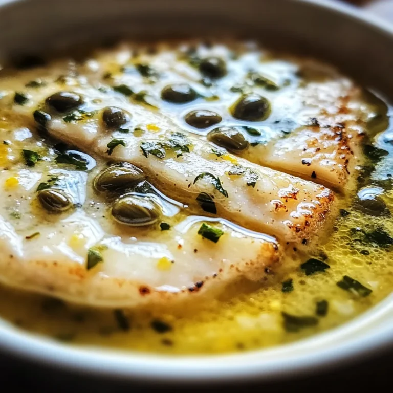 Simple Lemon Caper Sauce