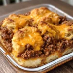 Sloppy Joe Biscuit Casserole