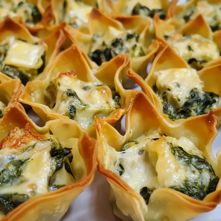 Spinach and Artichoke Wonton Cups