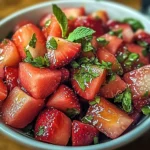 Strawberry Watermelon Salad with Refreshing Honey