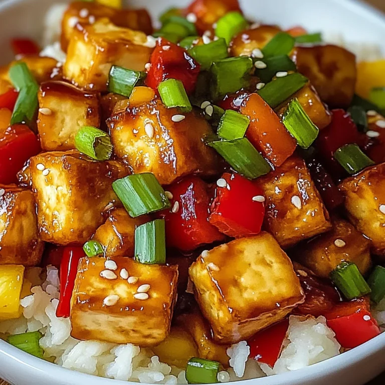 Vegan Pineapple Tofu